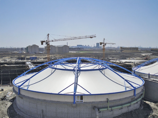 广元市污水池加盖膜结构工程 - 方案